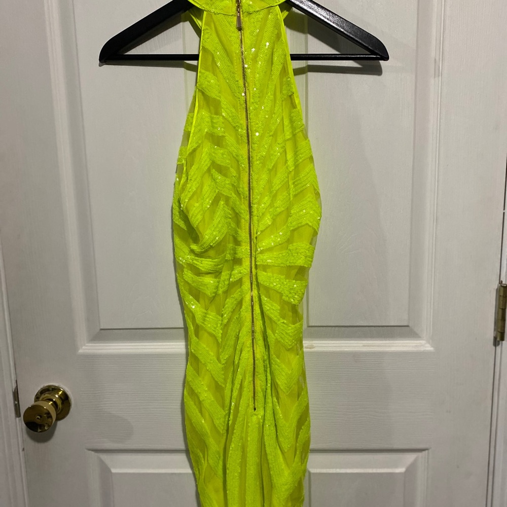 Fashion Nova Lime Sequence Dress